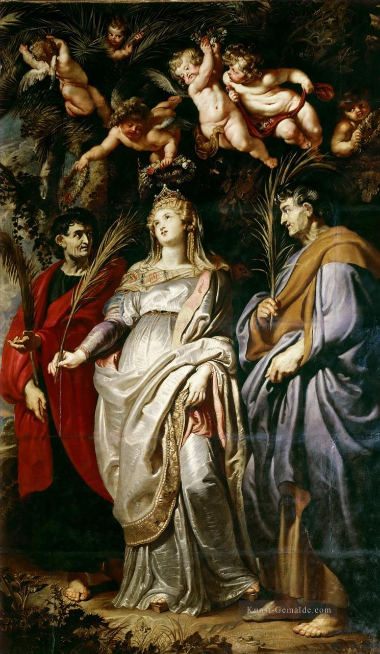 St Domitilla mit St Nereus und St Achilleus Peter Paul Rubens Ölgemälde
